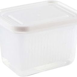 Fruit Keeper Box Leakproof Kitchen Stackable Non Slip Food Storage Container White-image-35