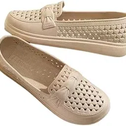chuongkaiye Comfortable Plastic Mesh Non Slip Flat Shoes for Women Breathable & Lightweight-picture-5