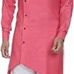Men's Green Printed Zig Zag Long Silk Kurta and Black Silk Payjama-image-17