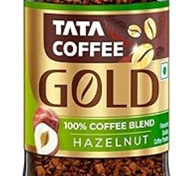 Tata Coffee Gold, Hazelnut Flavoured Coffee, 50g Jar, Instant Coffee Powder, Freeze Dried Coffee Beans, Full Bodied Taste & Rich Aroma-image-65