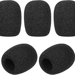 Careflection || Mini Microphone Windscreens Mic Foam Covers for Lapel Lavalier Headset Microphone Black, Pack of 5pcs (B Type)-10