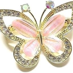 Elegant Multicolor Butterfly Brooch Pin – Fashion Rhinestone Saree Brooch, Fancy Bridal Jewelry for Dupatta, Blazer, Scarf, Gown & Traditional Outfits for Women (1PCS)-image-71