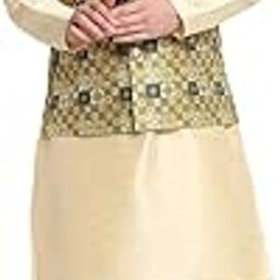 Men Silk Kurta & Churidar with Ajrakh Nehru Jacket-picture-51
