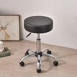 Enosilla Revolving Stool - Solid Steel Suitable for Home/Office/Study/Vanity/Shops/Hospital/Clinic/lab/Spa/Conference/Meeting/Reception (Black)-image-49