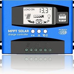 WERCHTAY 60A MPPT Solar Charge Controller 12V/24V, Dual USB, LCD Display, Multiple Load Control Modes-6