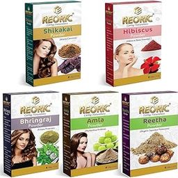 Reoric amla reetha shikakai bhringraj hibiscus powder(500g, Pack of 5) |soap nuts for hair |indian gooseberry powder |Acacia Concinna |aritha powder, Separate Pack-image-26