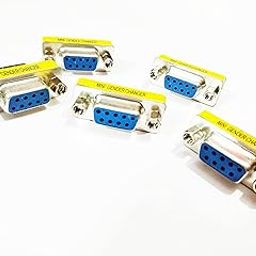 9 Pin DB9 (RS232) Serial Female to Female Coupler Adapter Connector For PC, Server, Printer, Router, Plotter, Hub, Microcontroller, Industrial Control Equipment. (Pack of 5 Connectors).-image-71