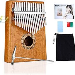 LUXONIX Kalimba 17 Keys Thumb Piano, Easy to Learn Portable Musical Instrument Gifts for Kids Adult Beginners with Tuning Hammer and Study Instruction. Known as Mbira, Wood Finger Piano-6