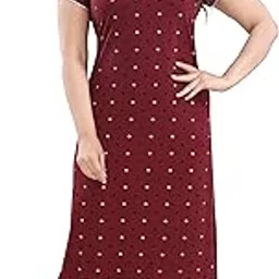 trundz Women's Cotton Printed Maxi Nighty-picture-9