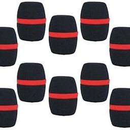 ATORSE 10x10 Pcs Handheld Stage Microphone Windscreen Foam Mic Cover Karaoke Black-picture-38