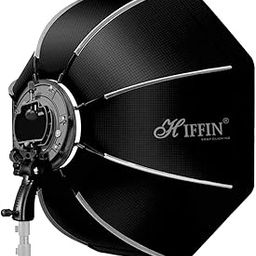 HIFFIN 90 CM Octagonal Softbox with S-Type Bracket Holder (with Bowens Mount) and Carrying Bag for Speedlite Studio Flash Monolight, Portrait and Product Photography-13