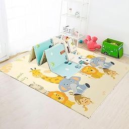 StarAndDaisy Baby Mats for Floor/Play Mat for Babies, Infants & Toddlers with Double Sided Water Proof/Baby Play Mat for Kids Reversible & Foldable Design-Assorted-25