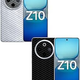 (Pack of 2) Compatible with iQOO Z10 Skin Sticker/Vinyl wrap/Protective Film Mobile Back Skin Carbon Fiber 3D Transparent Black by Candeal Mizhan(Only Back)-picture-28