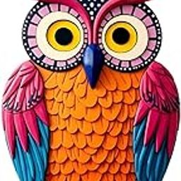 GiftOday Owl Shape Wooden Wall Hanging For Home Decor | Evil Eye Decoration Livingroom, Dining Room | Modern Artwork | Designer Mdf Item | Wall Hanging Ornament Door Decorative (18 x 30 CM)-image-70