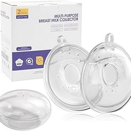SNOWIE SOFT® 2-Pack Reusable Nipple Caps for Breastfeeding Mothers Food Grade BPA -Free Silicone & PP Material, Wearable Leak-Proof Breast Milk Collector Shell for On The Go, 160ml-13