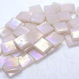 Sai Mosaic Art Coral Rosewater HK022 Glass Mosaic 15x15mm tiles 100 gm pack-image-29