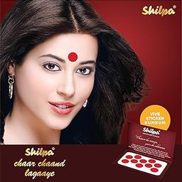 Shilpa Vive Sticker Kumkum Bindi (Box Contains 15 Packs) (02, Red)-picture-40