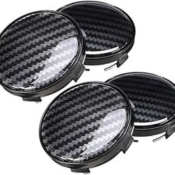 ELBME 4Pcs Universal Car Carbon Fiber Look Auto Car Wheel Hub Center Caps Cover | 60MM Wheel Center Caps(Outer 60MM, Inner 58MM)-image-59