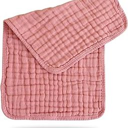 BEMBIKA Baby Burp Cloths for Boys Girls Baby Muslin Burping Cloth Unisex Baby Essentials for Newborn Infants -Pink-image-98