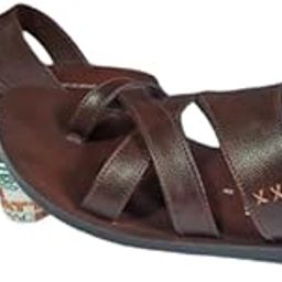 Men's Brown Cross-Strap Slip-On Sandals – Casual Outdoor Comfort Footwear-picture-21