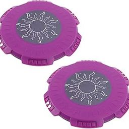 HopeWise Waist Twist Plate Fitness Equipment Sports Exercise Twist Plate Aerobic Foot Rotation Non-Slip Safety Occupy Small Space, Easy To Use, Exercise, Stretch, Muscles (Dark Purple, Set Of 2)-image-42