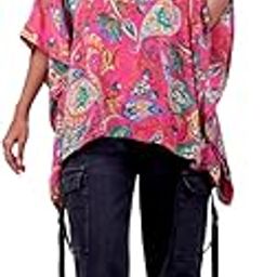 Women's Printed Tunic Kaftan, Short Caftan Top| Free Size-image-64