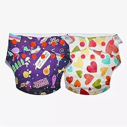 SuperBottoms Swimming Diapers for Babies & Toddlers - Reusable & Adjustable Swim Diapers - Washable Cloth Diapers - Skin Friendly Fabric - Easy to Clean - Fits 3M - 3Y | Pack of 2-image-37