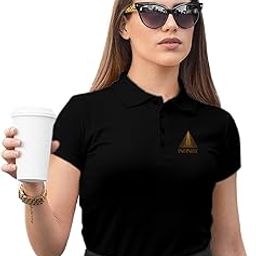 Women's Polo T-Shirt | Cotton Rich | Globally Certified Fabric | Wrinkle-Resistant | Colors Dont Fade | Regular Fit | Go Infinite Design-image-23