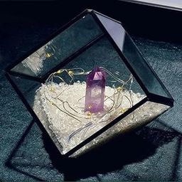 Lyla Natural Rock Mineral Collection Geology Earth Science Kit Ornament Purple-24