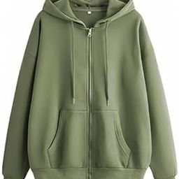 Women's Solid Casual Zipper Sweatshirt For Winter-image-8