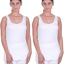 Women's Super Soft Thermal Winter Wear Body Warmer in Off White and Grey Top-image-8