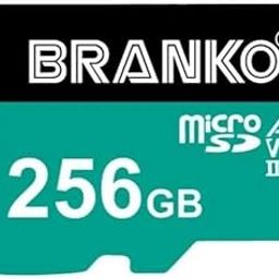 BRANKO | V30 A2 Micro SD Card | Upto Read Speed 130 MB/s/Write Speed 90 MB/s | Memory Card for 4K Video on Drone, Action Cams,Smartphone, Tablets, WiFi cemra and Drones (256 GB)-80