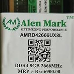 Alen Mark DDR4 8GB 2666MHz Ram High Speed Desktop Ram Model No - AMRD42666UX8L-image-3