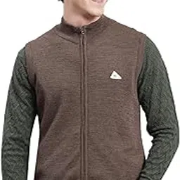 monte carlo Mens Solid Stand Collar Sleeveless Sweater (1240544ZP)-picture-14