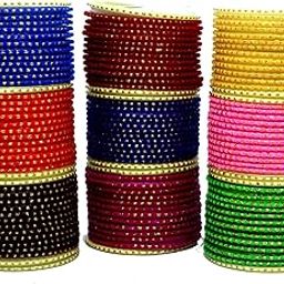 Glass Empire glass bangle set for women or girls (pack of 126)-image-18