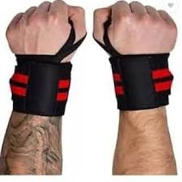 Wristband, Weightlifting Wristband, Gym Fitness Wrist Thumb Support, Wraps Bandage Training Wrist Support, Red Colour-image-50