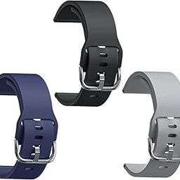 Sounce Silicone 22mm Replacement Band Strap with Metal Buckle Compatible with Fire-Boltt, Boat, Noise, Amazfit, beatXp & Other 22mm Watches-22