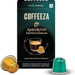 COFFEEZA Assorted Box Of 10 Coffee Capsules Classico, Intenso, Cremoso, Forte, And Mysore Nuggets, 70 Gram-image-23