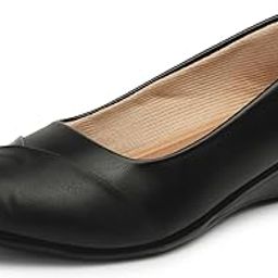 Women Soft Bottom Wedge Heel Ballet Flats-6