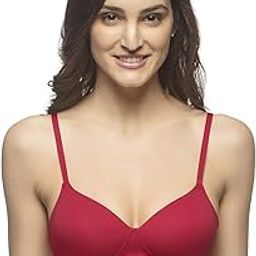 Women's Cotton Lightly Wire Free BRA10216 T-Shirt Padded Non Wired Bra-picture-31