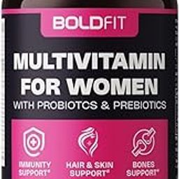 Boldfit Multivitamin For Women With Probiotics Supplement With 42 Vital Ingredients For Immunity, Hair, Skin & Bone Support - (60 Tablets)-21