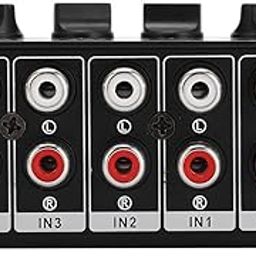 Audio Mixer, Low-Noise Reliability 4 Channel Stereo Mixer Portable for Computer Phone Tablet-17