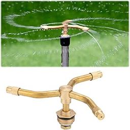 HASTHIP® 3-Head Automatic Rotating Garden Sprayer Irrigation - Brass Water Sprinkler for Garden - Multi-Arm Nozzle for Garden Plant Watering - 360° Rotation Irrigation System for Gardening-7