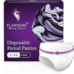 Flawsome Period Pants for Women & Girls, (Pack of 4, Size L), Full 360-Degree Protection for Heavy Flow, Leak-Proof, Rash-Free & Comfortable, Ideal for Maternity, Overnight Assurance, Highly Absorbent Core-picture-23
