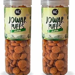 IRIE Roasted Jowar Puffs Jalapeño – 2×100 g PET Jar – High-Protein, High-Fiber Sorghum Millet Snack – Gluten-Free Namkeen Snacks-image-9