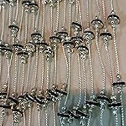 Anklets for Women stylish with Black rings Pack of one-image-16