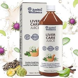 Ambic Liver Care Juice for Liver 750ML | Health Ayurvedic Detox Tonic with Milk Thistle, Kalmegh & Kutki | Natural Support for Digestion & Metabolic Health | No Added Sugar-image-63