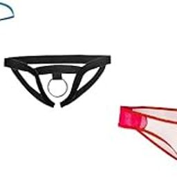 Sexy Men Brief Combo G-String Briefs Innerwear Boys Sexy Briefs for Honeymoon Regular Fit Solid Antibacterial Briefs with No Marks Waistband, Pack of 3 - M Size Multicolour-image-16