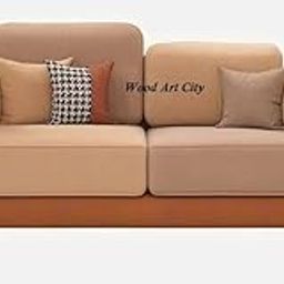 Wood Art City Beautiful Multicolor Velvet Contemperory Sofa Couch with Cushion Chaise Lounge Section Sofa Perfect for Living Room & Bedroom Home & Office (Light Brown, 2 Seater)-image-30