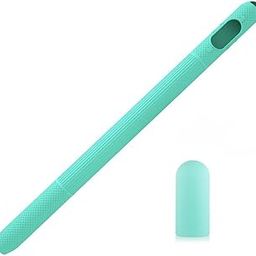GADGETSWRAP Soft Silicone Sleeve Protective Grip Holder Case with Nib Cover Compatible with APL Pencil - Mint Green-22